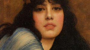 Painting Portrait Brunette Crown 1214x1429 Wallpaper