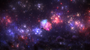 Space Nebula Abstract Digital Art Fractal Apophysis Simple Background 3840x2160 wallpaper