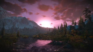 The Witcher 3 Wild Hunt Video Game Landscape CD Projekt RED CGi Video Games Mountains Snow Trees Clo 1920x1080 Wallpaper