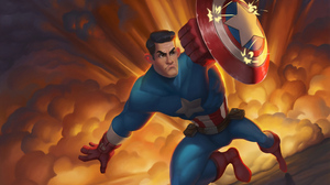 Comics Captain America 3840x2686 Wallpaper
