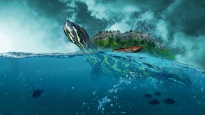 Boat Fantasy Island Turtle 3686x2074 Wallpaper