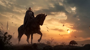 Geralt Of Rivia Horse The Witcher 3 Wild Hunt Warrior 3000x1411 Wallpaper