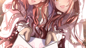 Anime Anime Girls Oosaki Amana Oosaki Tenka THE IDOLM STER The Idolmaster Shiny Colors Twins Long Ha 1794x2538 wallpaper