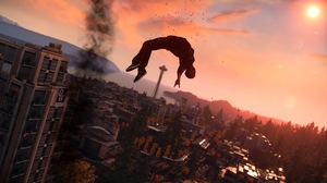 Infamous Second Son Delsin Rowe PlayStation PlayStation 4 Video Games Screen Shot Smoke Space Needle 1920x1080 Wallpaper