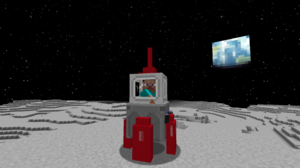 Minecraft Minecraft Moon And Space Dimensions Video Games Video Game Characters Space Planet Stars 3840x2160 Wallpaper