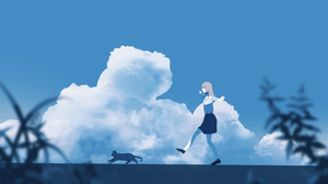 Cat Cloud 4096x2304 Wallpaper