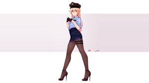 Bluefield Anime Anime Boys Traps Femboy Original Characters Short Skirt Black High Heels Thigh Strap 3840x2160 Wallpaper