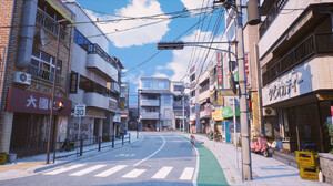 Anime City Urban Street Anime City 1920x960 Wallpaper