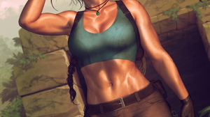Lara Croft Tomb Raider Tomb Raider Video Games Video Game Girls Women Brunette Ponytail Braided Hair 3085x4047 Wallpaper