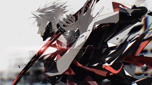 Katana Oni Futuristic Anime Boys Sword Weapon 2048x966 Wallpaper