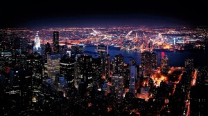 City Night Light Usa Building Cityscape Skyscraper 2560x1600 wallpaper