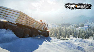 Snowrunner Video Games Truck Winter Snow Trees Nature 1920x1080 Wallpaper