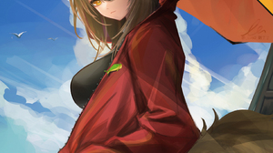 Anime Anime Girls Projekt Red Arknights Fox Girl Fox Ears Fox Tail Soda Coca Cola 1379x2452 Wallpaper