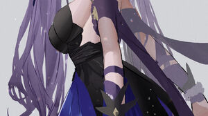 Anime Anime Girls Keqing Genshin Impact Genshin Impact Vertical Twintails Purple Hair Purple Eyes Lo 1280x2530 Wallpaper