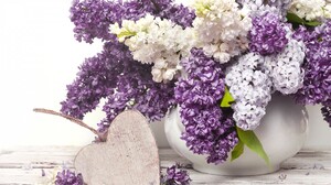 Heart Lilac Purple Flower Vase White Flower 1920x1280 Wallpaper