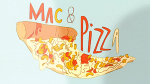 We Bare Bears Food Pizza Simple Background Minimalism Cartoon 1920x1080 wallpaper