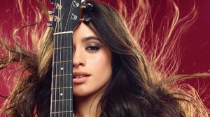 Brown Eyes Brunette Camila Cabello Guitar Latina Singer Woman 1920x1080 Wallpaper