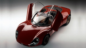 Alfa Romeo Tipo 33 Stradale Prototipo Sport Car Concept Car Red Car Car 1920x1080 Wallpaper