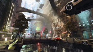 Digital Digital Art Artwork Render City Cityscape Futuristic Science Fiction Cyberpunk Futuristic Ci 3069x1722 Wallpaper