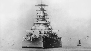 Battleship Bismarck 3495x2405 wallpaper