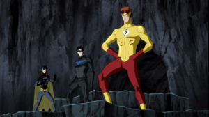 Young Justice Kid Flash Wally West Nightwing Oracle Dick Grayson 1920x1080 Wallpaper