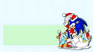Sonic Sonic The Hedgehog Holiday Christmas Santa Hats Presents Christmas Clothes Christmas Dress Sim 3840x2160 Wallpaper