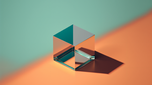Ai Art Glass Prism Minimalism Simple Background 3060x2048 Wallpaper