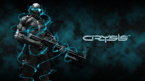 Crysis Blue Soldier Gun 1680x1050 Wallpaper