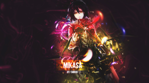 Anime Anime Girls Signature Mikasa Ackerman Shingeki No Kyojin 1920x1080 Wallpaper