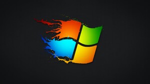 Windows 7 Microsoft Windows Paint Splatter Simple Background 1920x1080 Wallpaper