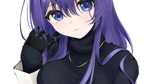 Anime Anime Girls 2D Digital Art Artwork Portrait Display Vertical Purple Hair Blue Eyes Headdress S 1164x1600 Wallpaper