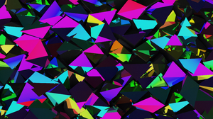 3D Abstract Blender Colorful Digital Art Abstract Geometry Shapes Minimalism CGi Vibrant Artwork Tri 3840x2160 Wallpaper