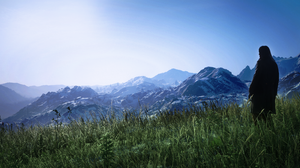 Red Dead Redemption 2 Nature Mountains Forest Video Game Art Video Games Grass Standing Landscape Sk 2560x1440 Wallpaper