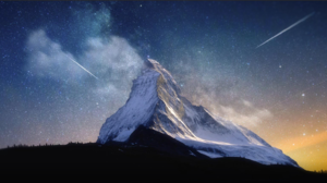 Landscape Mountains Matterhorn Nature Sky Stars Outdoors 1920x862 Wallpaper
