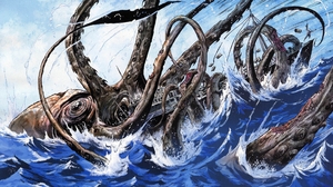 Fantasy Sea Monster 2560x1440 Wallpaper