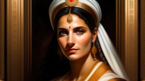 Lexica Ai Art Portrait Women Oil Painting Hat Greek Women Vibrant Detailed Face 3840x2560 Wallpaper