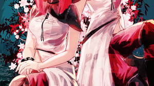 Anime Anime Girls NieR Replicant Devola Nier Automata Popola Nier Automata Long Hair Redhead Twins T 1984x2806 Wallpaper