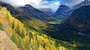 Fall Forest Mountain Landscape 3840x2560 Wallpaper