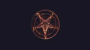Pentagram Satanic Dark Minimalism Simple Background 1920x1080 Wallpaper