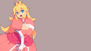 Video Games Super Mario Super Mario Bros Super Smash Brothers Princess Peach Pink Dress Crown Bridal 3840x2160 Wallpaper