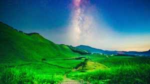 Japan Stars Night Sky Milky Way Nature Grass 2560x1705 Wallpaper
