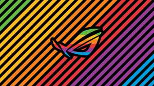 Rainbow Glare ASUS Abstract Colorful Simple Background Logo Minimalism 2560x1600 Wallpaper