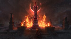 Diablo Diablo IV Video Games Fire Stairs Video Game Art 2844x1600 Wallpaper