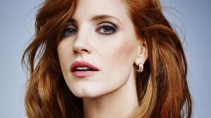 Jessica Chastain Redhead Green Eyes Lipstick Earring Women Actress 3840x2400 Wallpaper