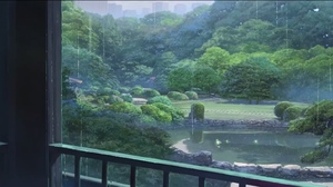Anime Nature Artwork Japanese Garden 2048x875 wallpaper