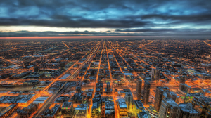 Trey Ratcliff Photography Chicago USA Cityscape Lights Horizon Road Building Skyscraper Sky Clouds C 3840x2160 Wallpaper