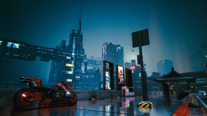 Cyberpunk Cyberpunk 2077 CD Projekt RED Video Games CGi City Motorcycle 1920x1080 Wallpaper