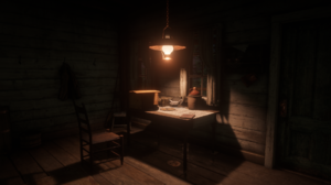 Red Dead Redemption Red Dead Redemption 2 Soft Shading Room Video Games CGi Interior Window Chair La 1919x1079 Wallpaper