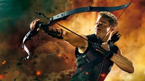 Hawkeye The Avengers Jeremy Renner Clint Barton 1366x768 Wallpaper