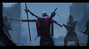 Katana Rain Ninjas Weapon 1701x923 Wallpaper